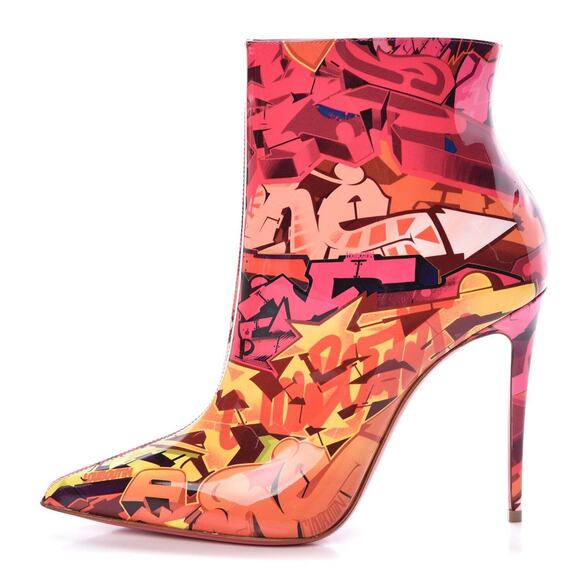 Christian Louboutin So Kate Booty 100 Patent Metrograf Heel Ankle Boot Bootie 37 - Picture 3 of 7